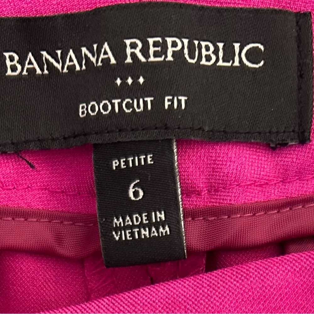 Banana Republic Fuchsia Bootcut Trousers - Picture 5 of 6